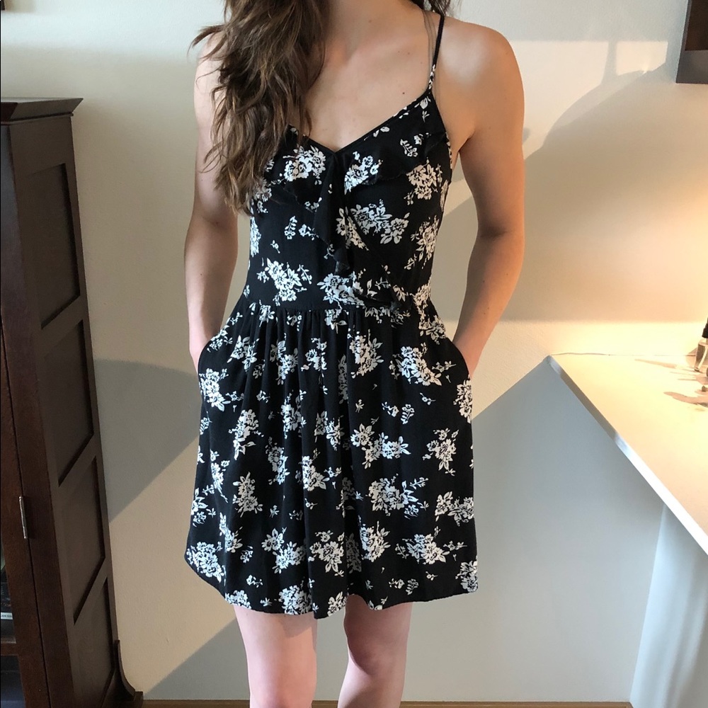 Floral print sun dress